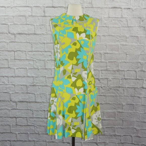 Vintage 60s Floral Mod Shift Dress - Picture 1 of 5